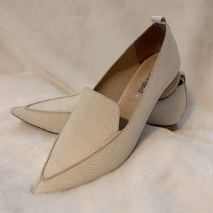 Jeffrey Campbell Viona loafer in beige lizard
